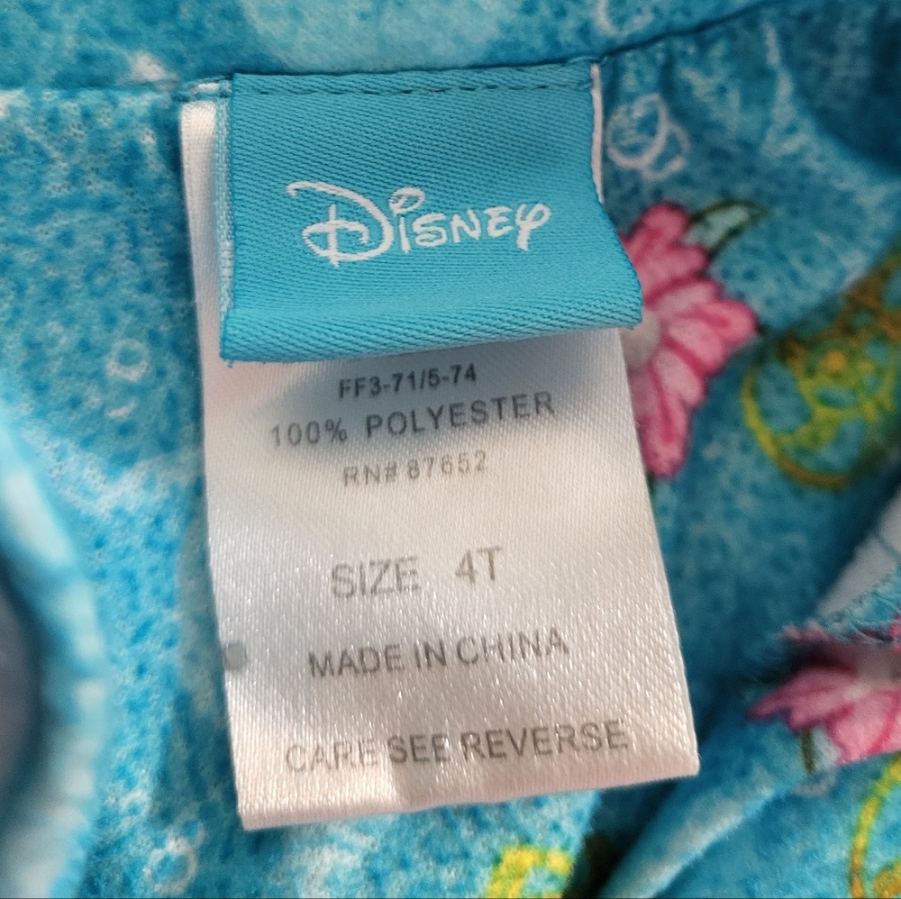 Little Mermaid Disney Vintage Girls Pajamas, 4T RARE 2013 - Picture 8 of 8